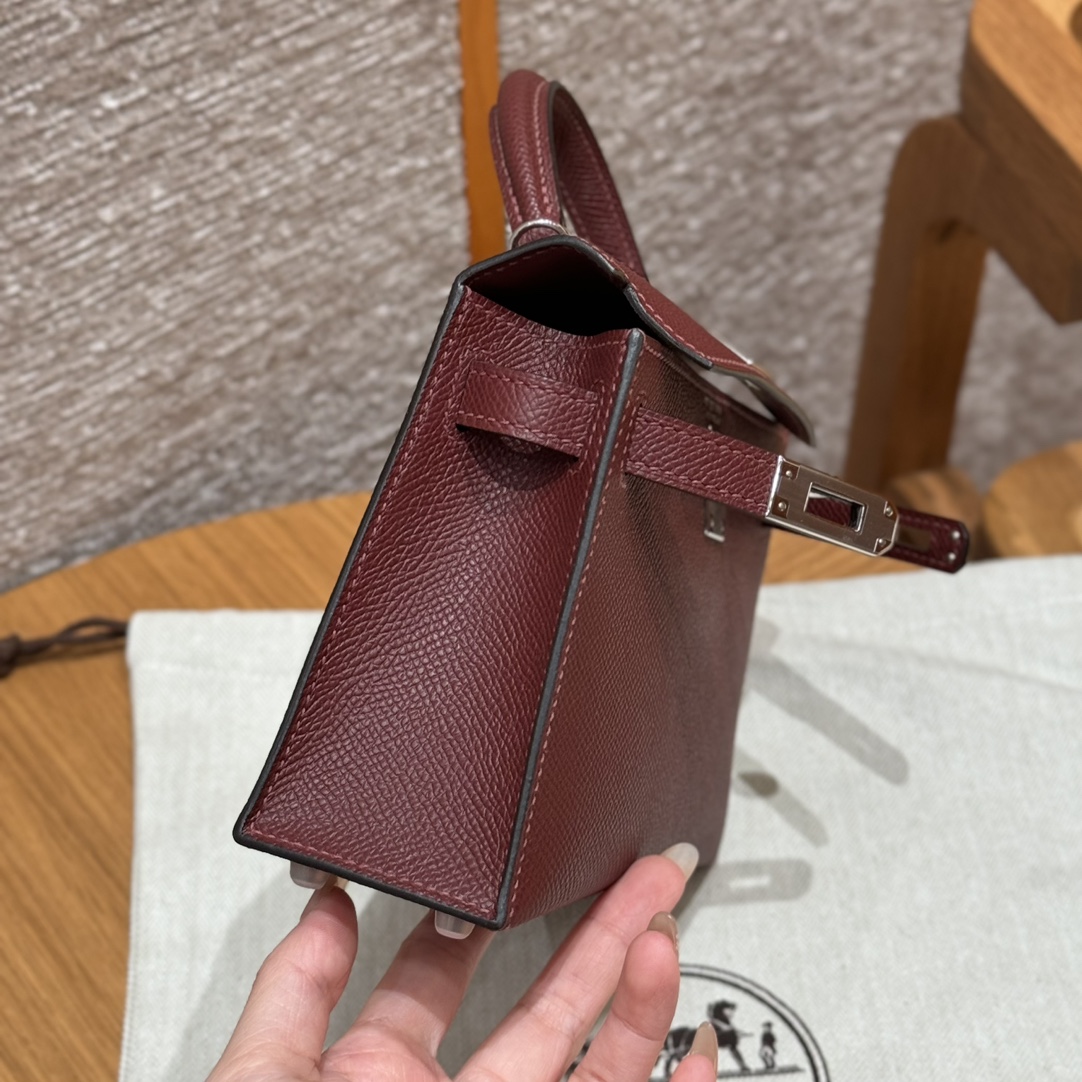 Hermès  Mini Kelly2 Size19  Rouge H  Epsom