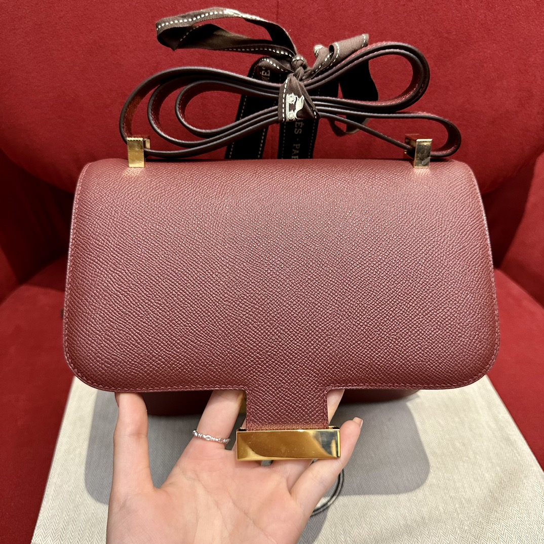 Hermès Constance 24 H Red Epsom