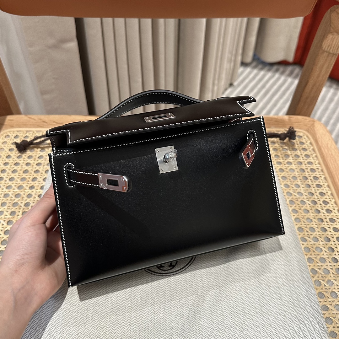 Hermès  Kelly Pochette 1 Black Box