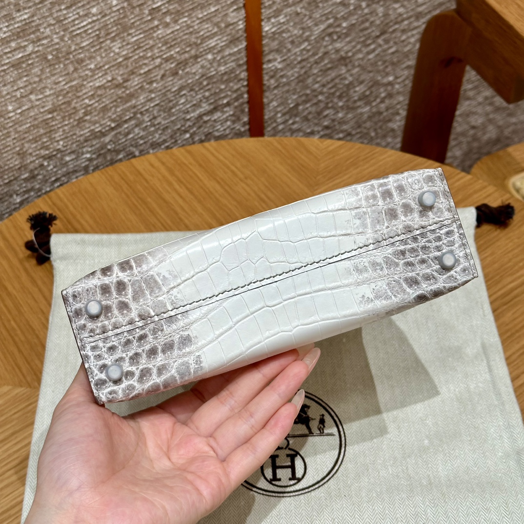 Hermès  Mini Kelly2 Size19   Himalaya Niloticus imported