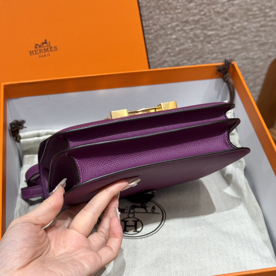 Hermès Constance 19 Anemone Epsom