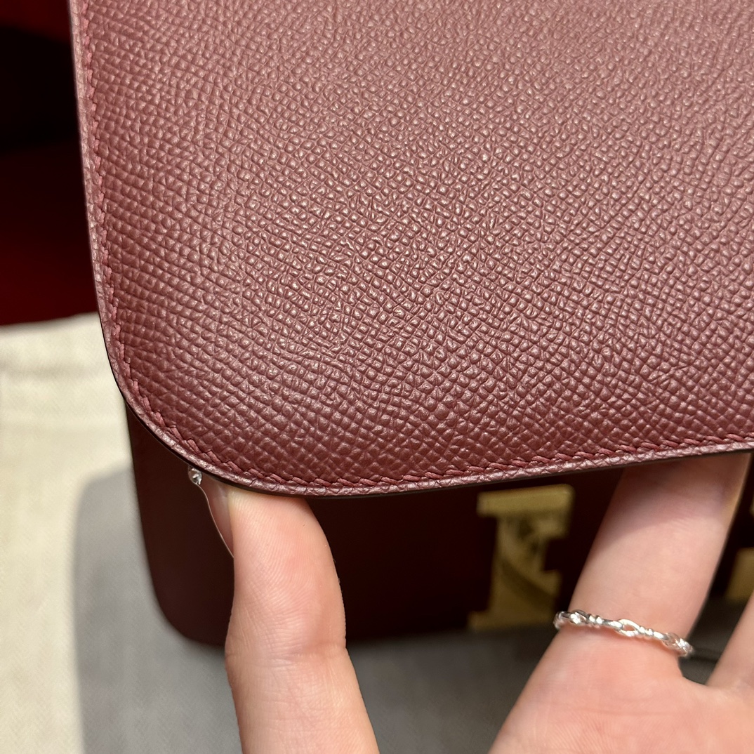 Hermès Constance 24 H Red Epsom