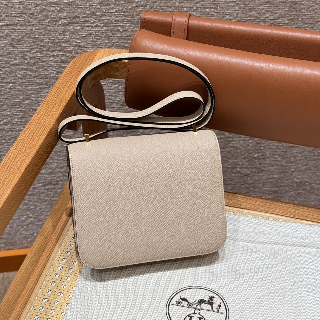 Hermès Constance 19 Gris tourtelle Epsom