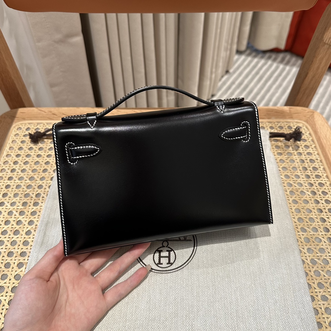 Hermès  Kelly Pochette 1 Black Box