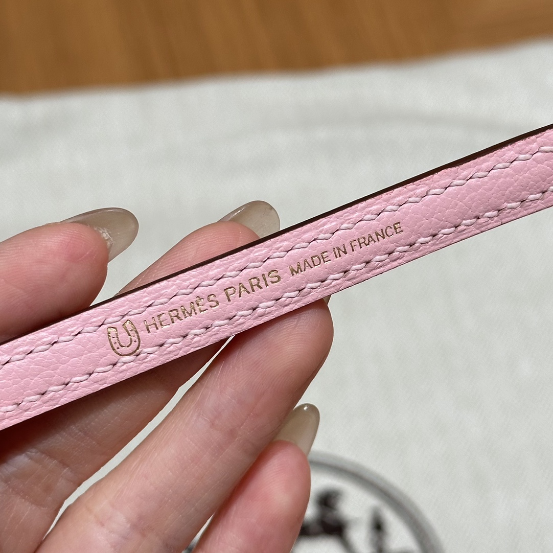 Hermès  Mini Kelly2 Size19  Nata and Rose Sakura Chever