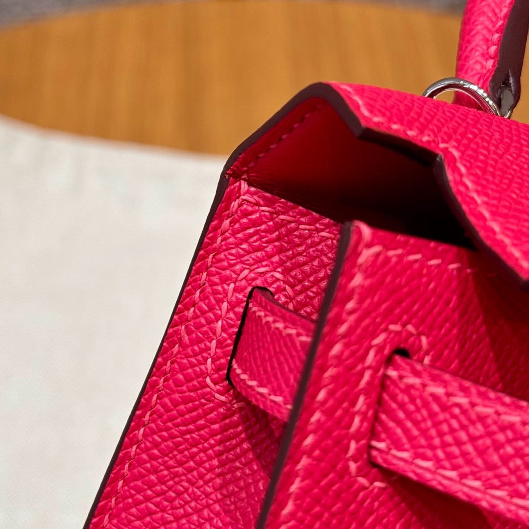 Hermès  Mini Kelly2 Size19 Rose extreme epsom