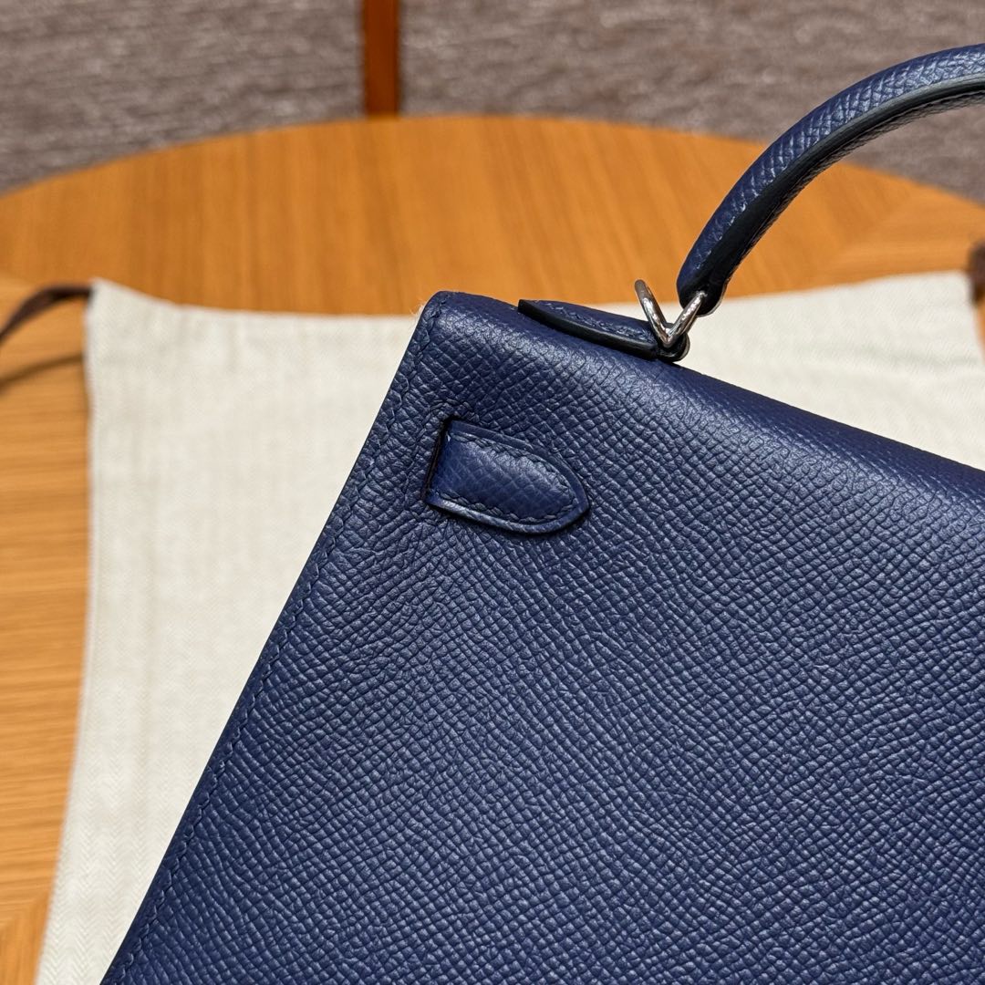Hermès  Mini Kelly2 Size19 Blue saphir epsom