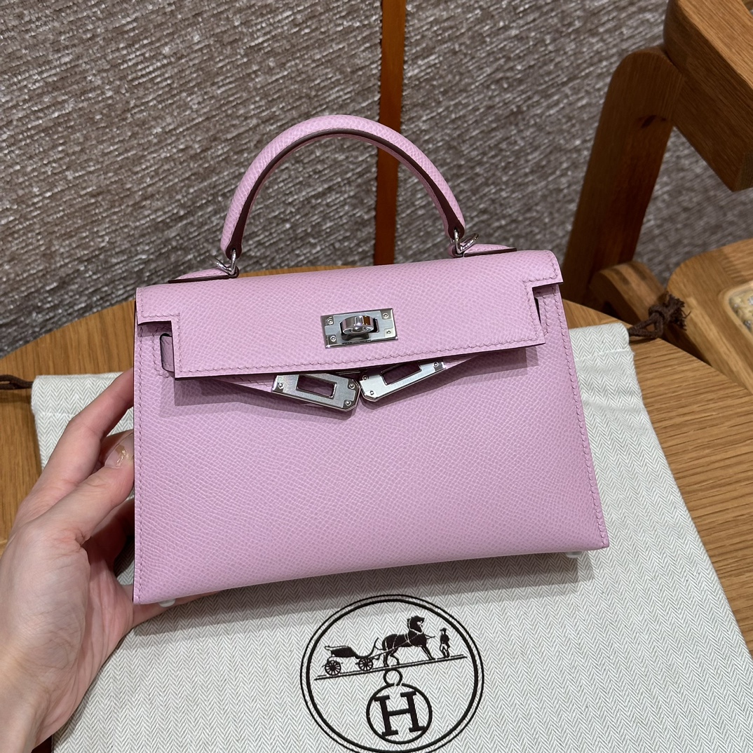 ermès  Mini Kelly2 Size19 Mauve  Epsom