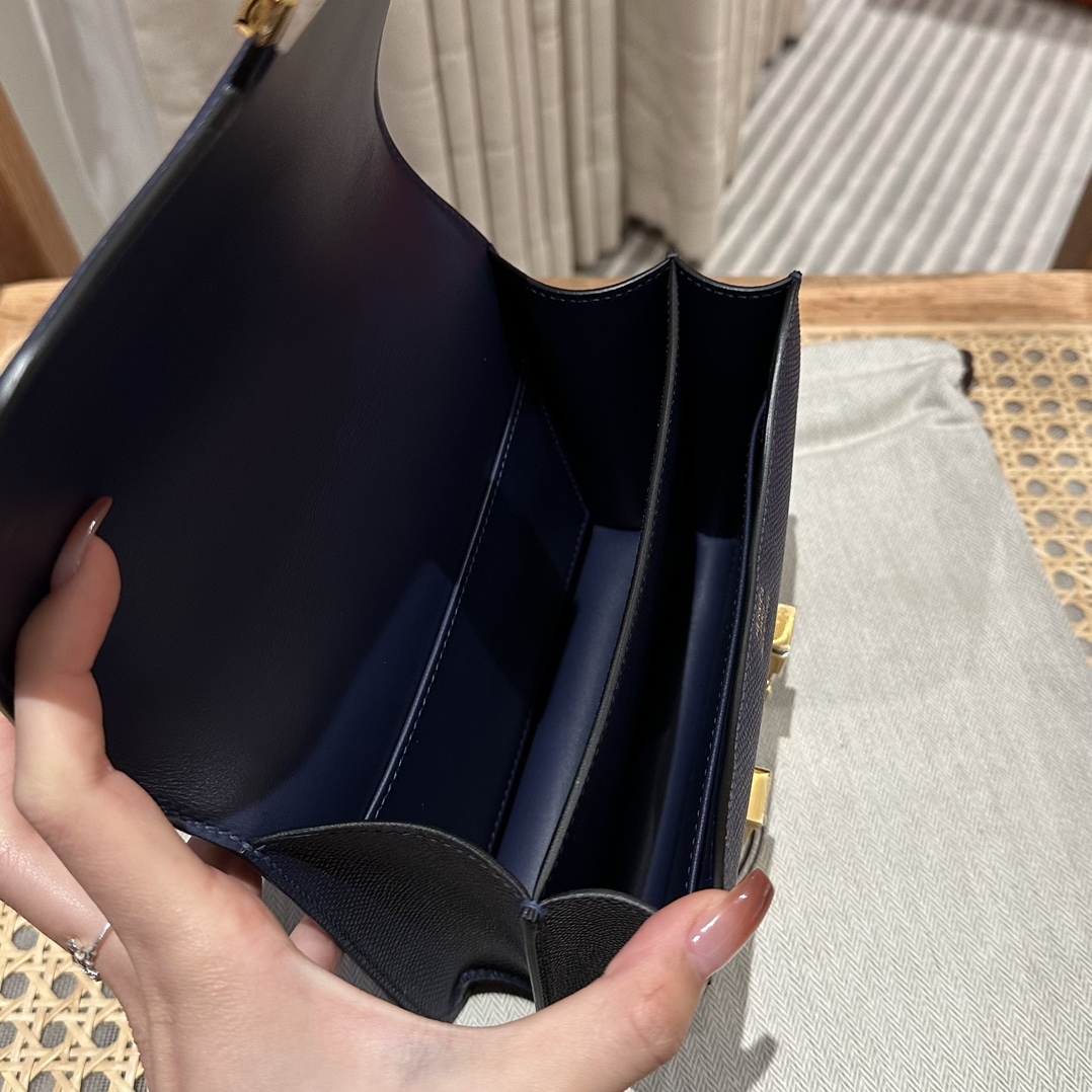 Hermès Constance 19 Blue saphir epsom