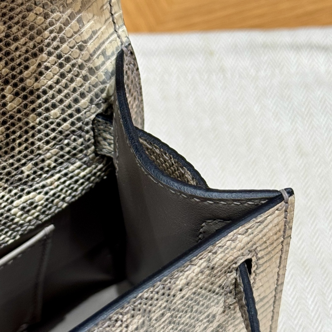 Hermès  Kelly Pochette 1 Ombre Lizard imported