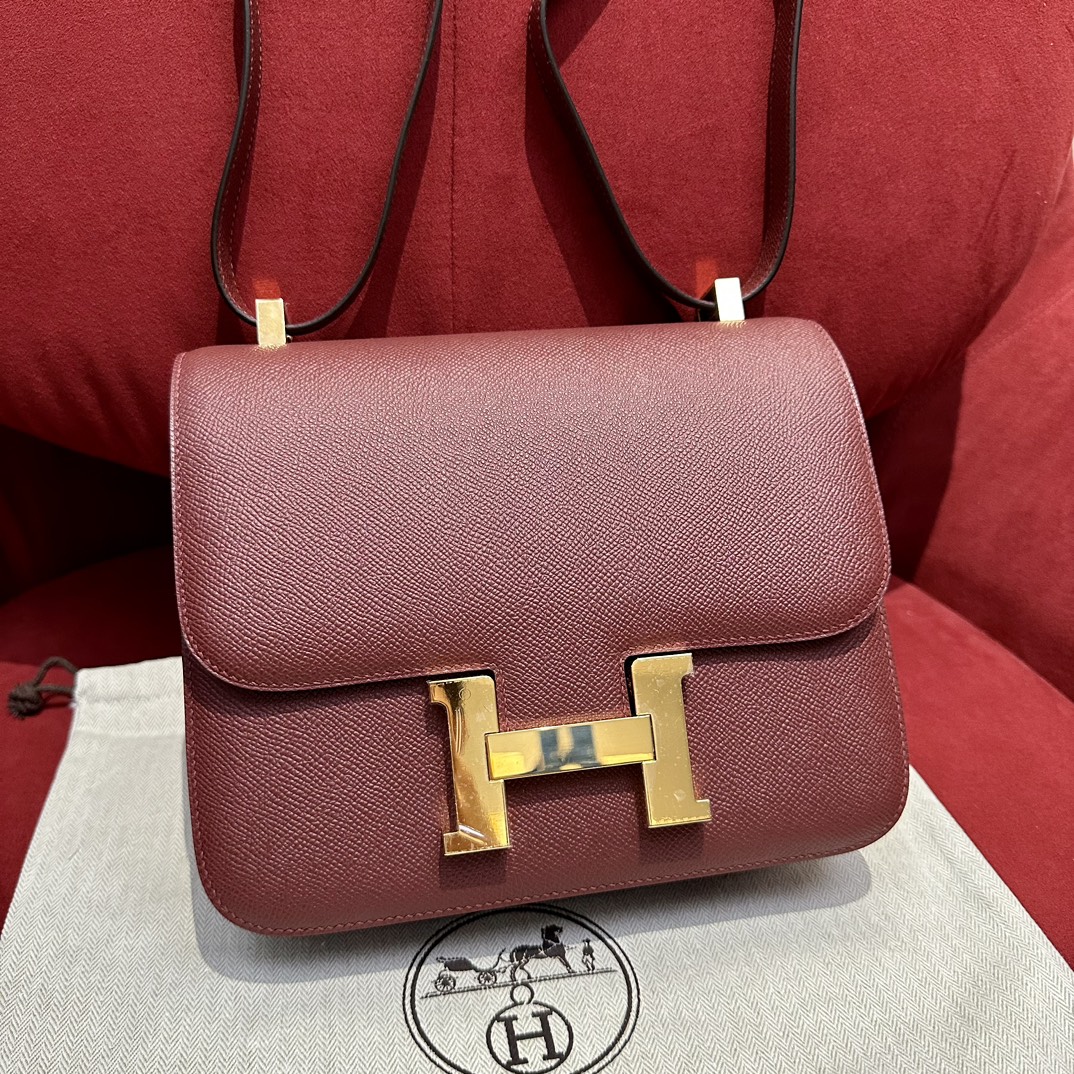 Hermès Constance 24 H Red Epsom