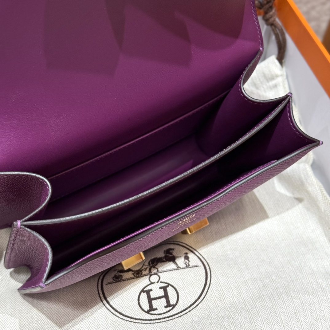 Hermès Constance 19 Anemone Epsom