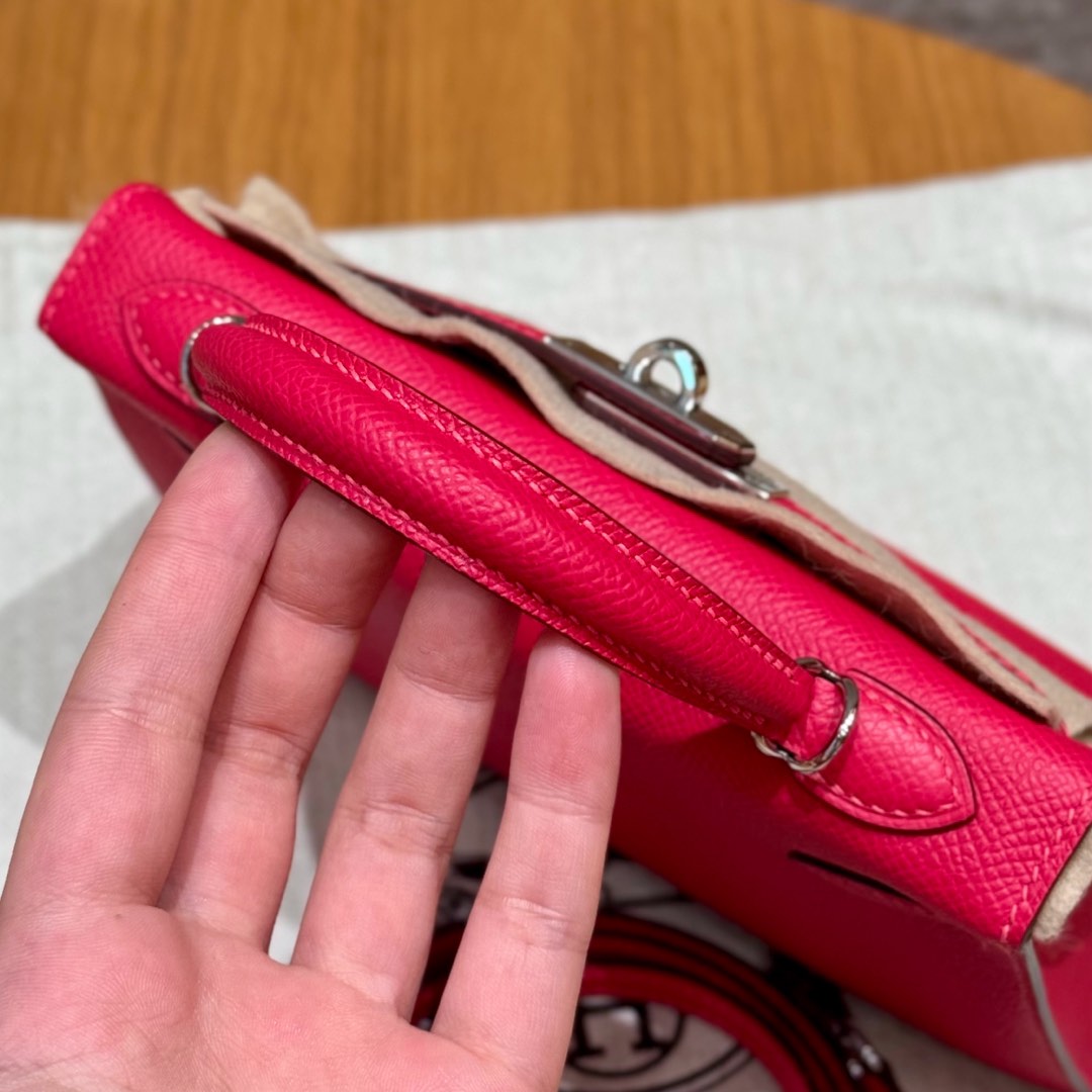 Hermès  Mini Kelly2 Size19 Rose extreme epsom