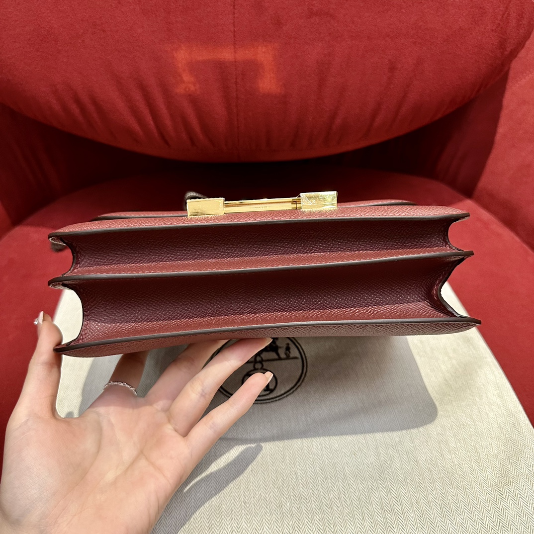 Hermès Constance 24 H Red Epsom
