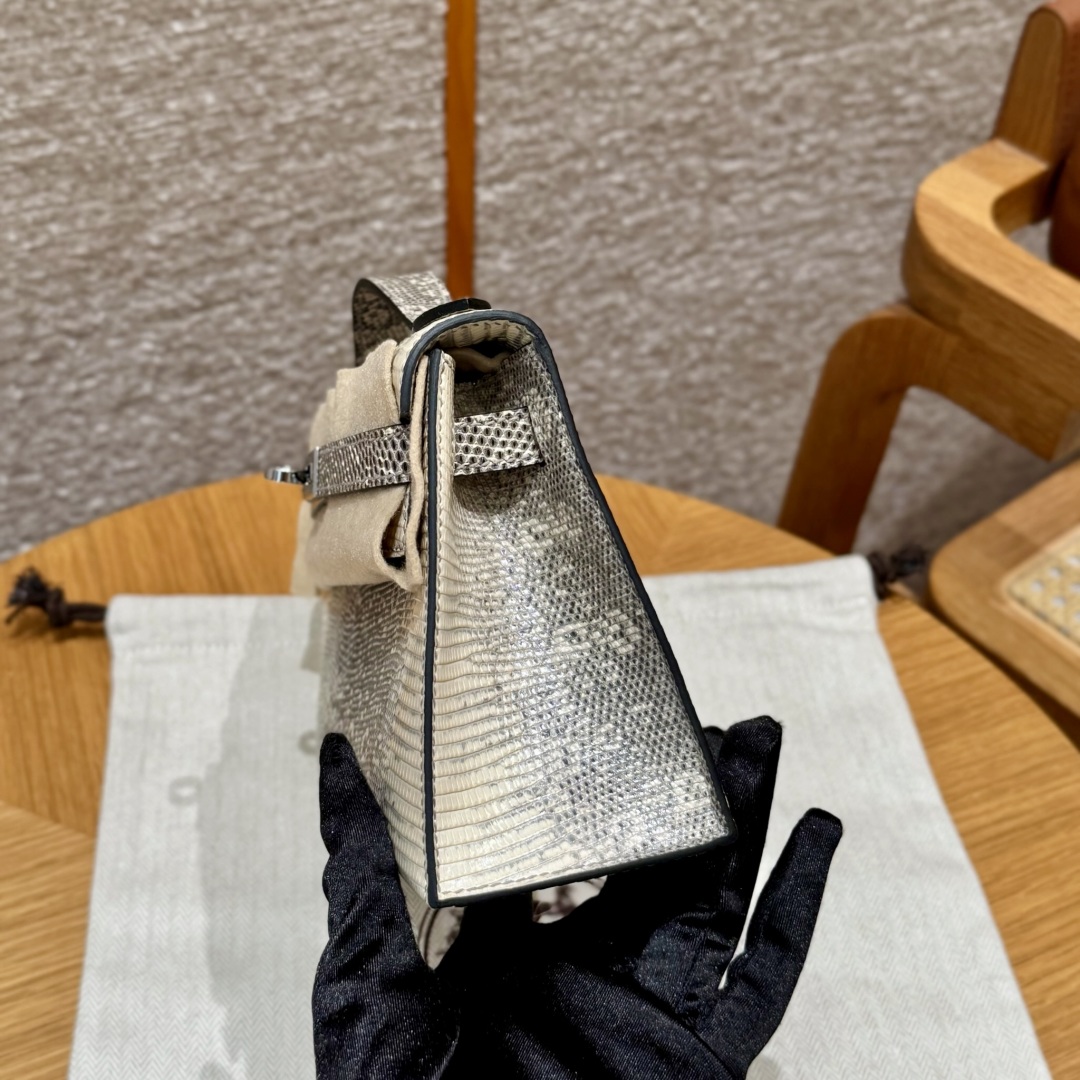 Hermès  Kelly Pochette 1 Ombre Lizard imported