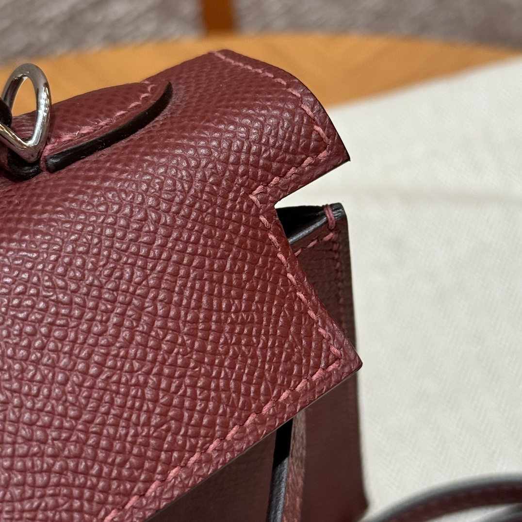 Hermès  Mini Kelly2 Size19  Rouge H  Epsom