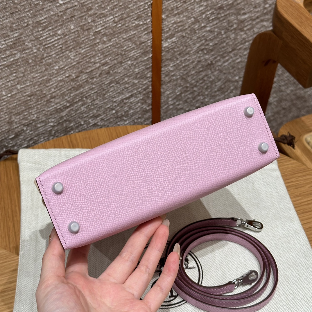 ermès  Mini Kelly2 Size19 Mauve  Epsom