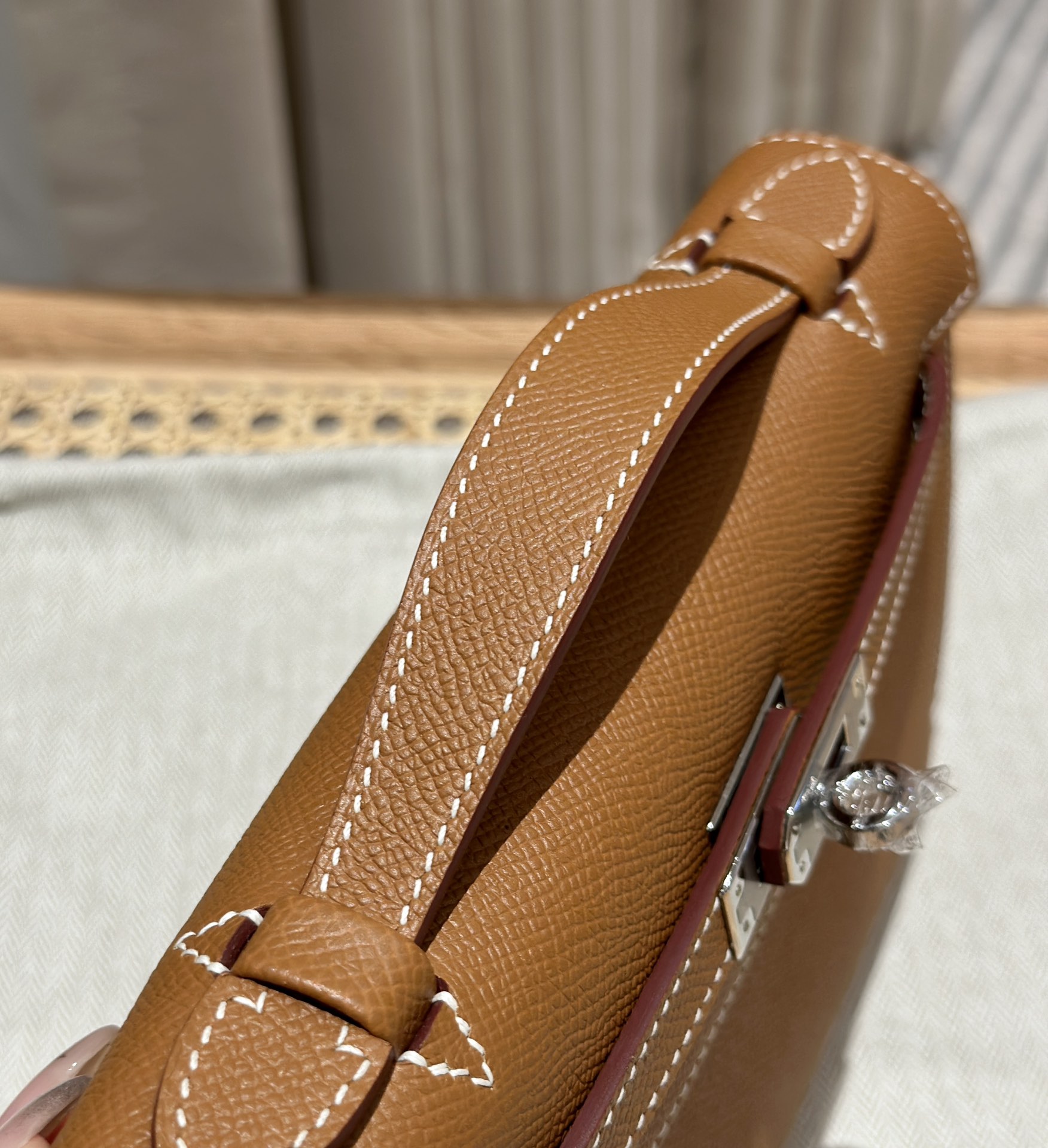 Hermès  Kelly Pochette 1 Gold Epsom