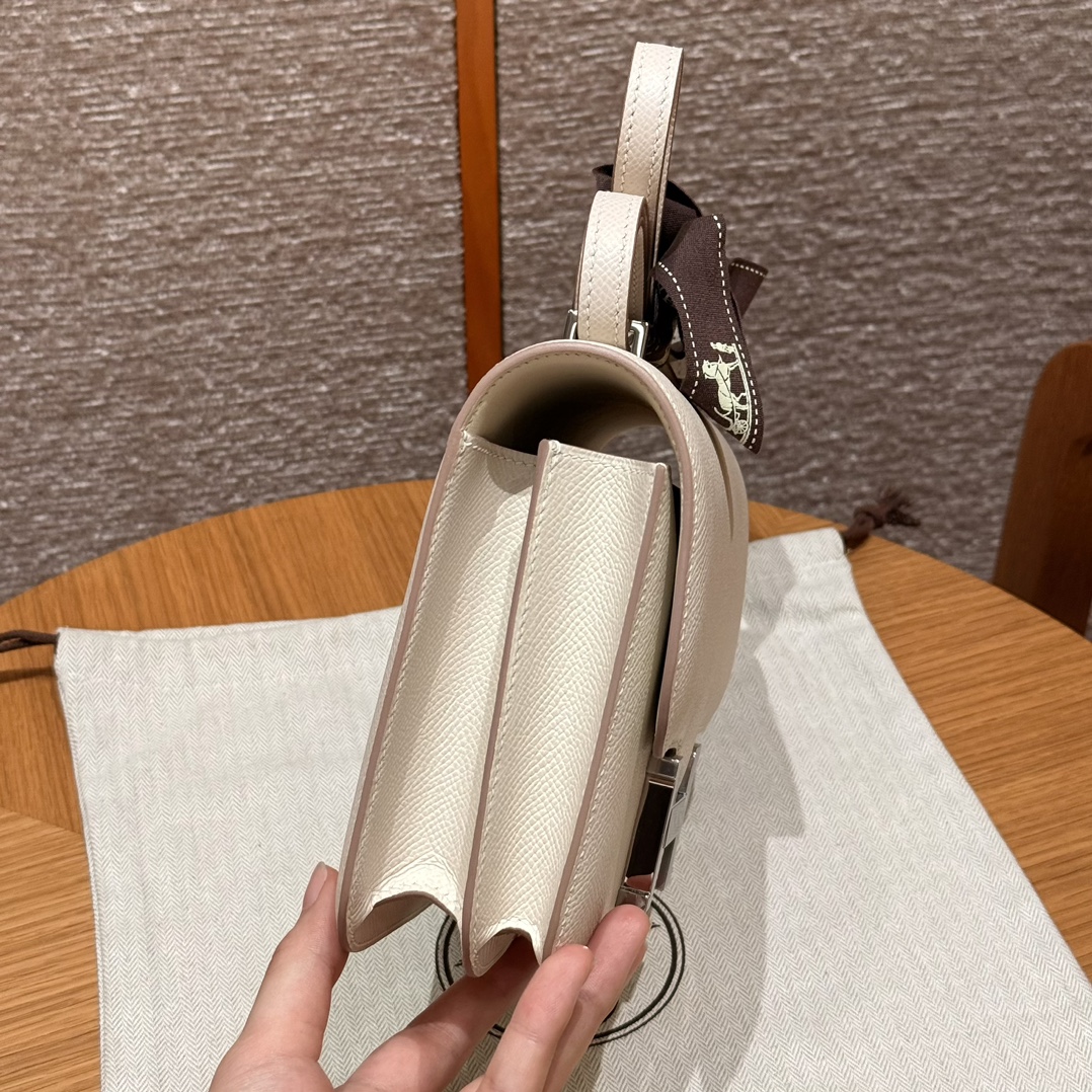 Hermès Constance 19 Craie Epsom Mirror