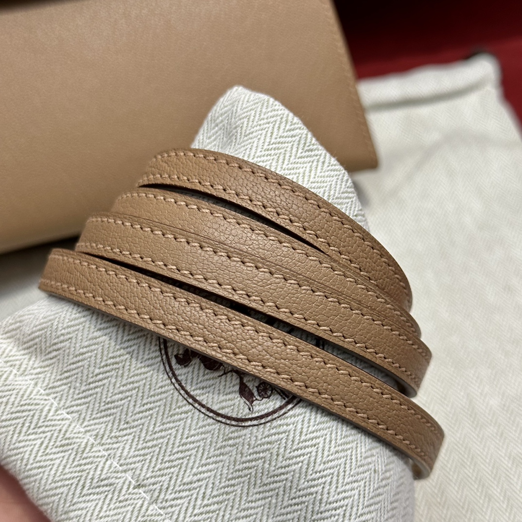 Hermès  Mini Kelly2 Size19 Sparrow wood chever