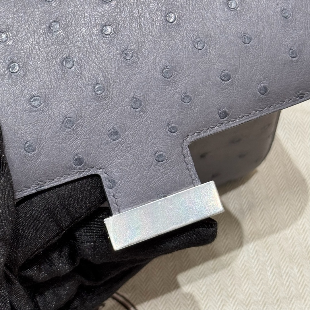 Hermès Constance 19 Girs Agate KK ostrich imported