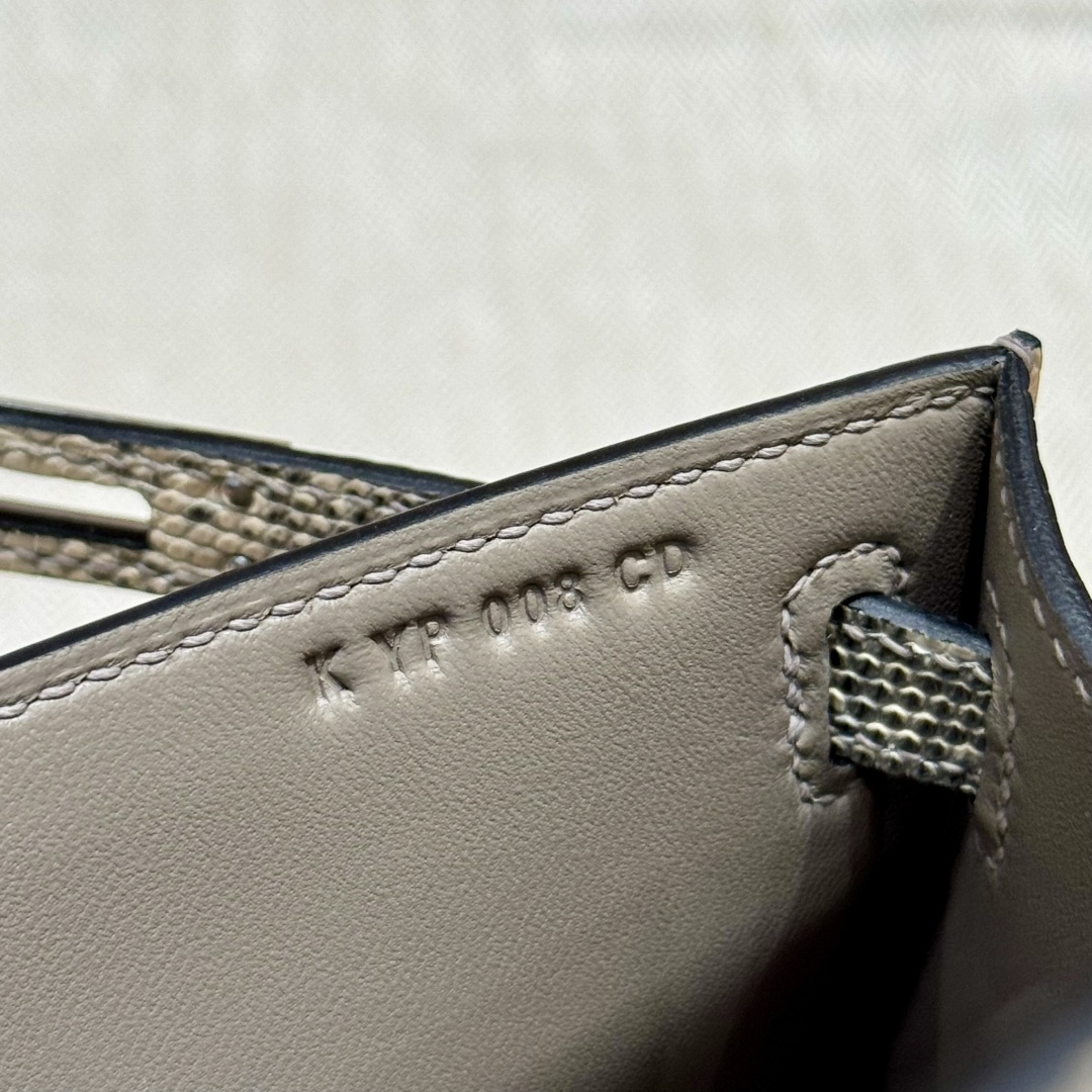 Hermès  Kelly Pochette 1 Ombre Lizard imported