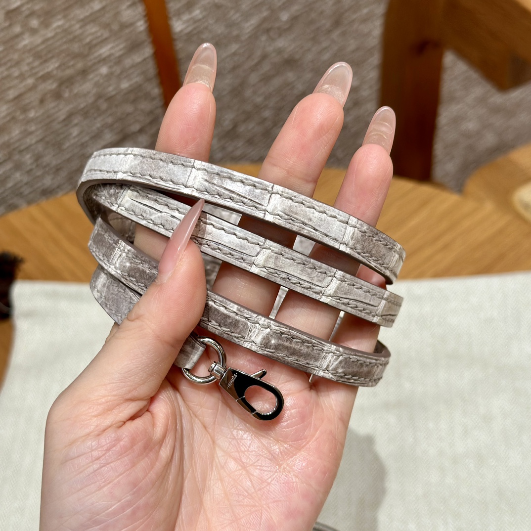 Hermès  Mini Kelly2 Size19   Himalaya Niloticus imported