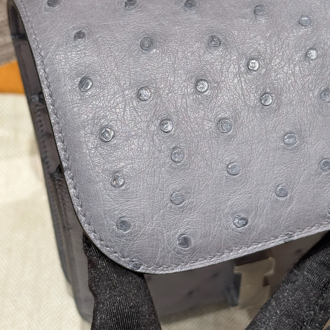 Hermès Constance 19 Girs Agate KK ostrich imported