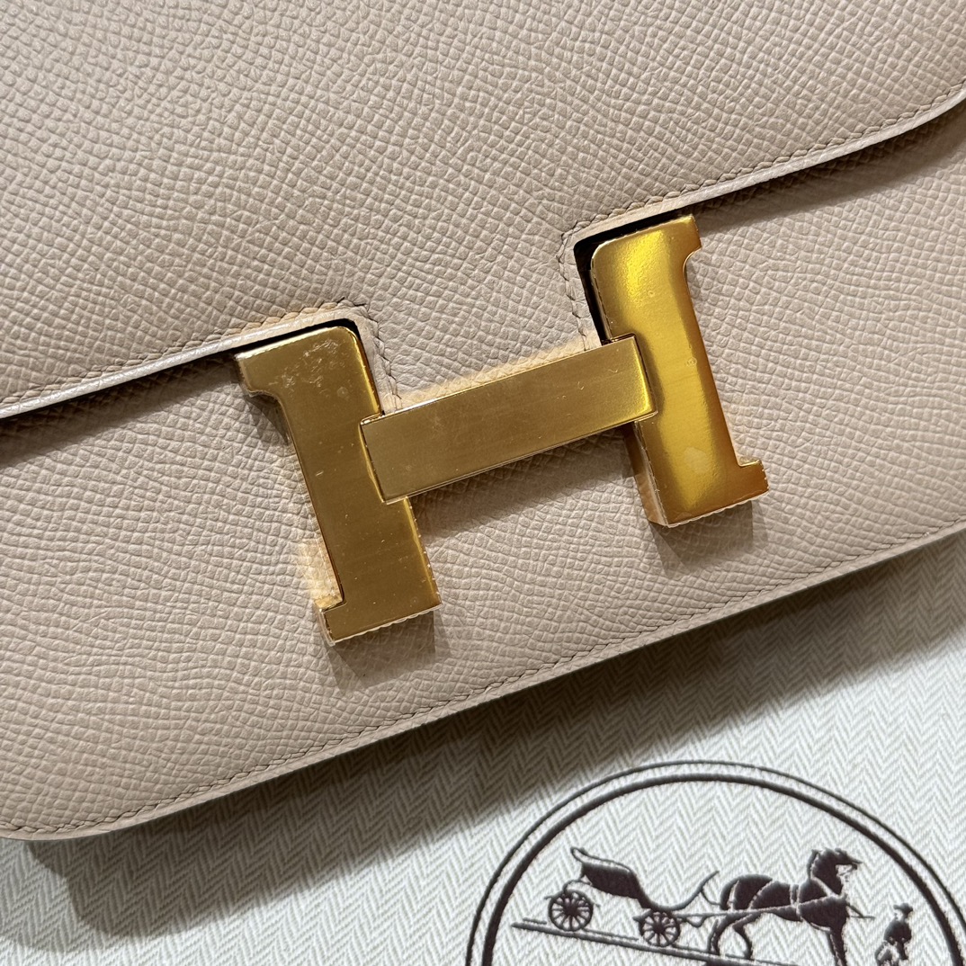 Hermès Constance 19 Gris tourtelle Epsom