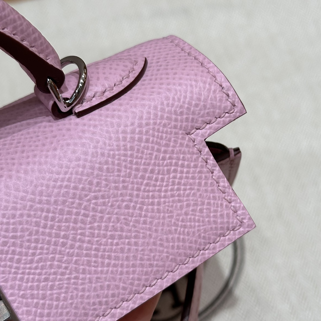 ermès  Mini Kelly2 Size19 Mauve  Epsom