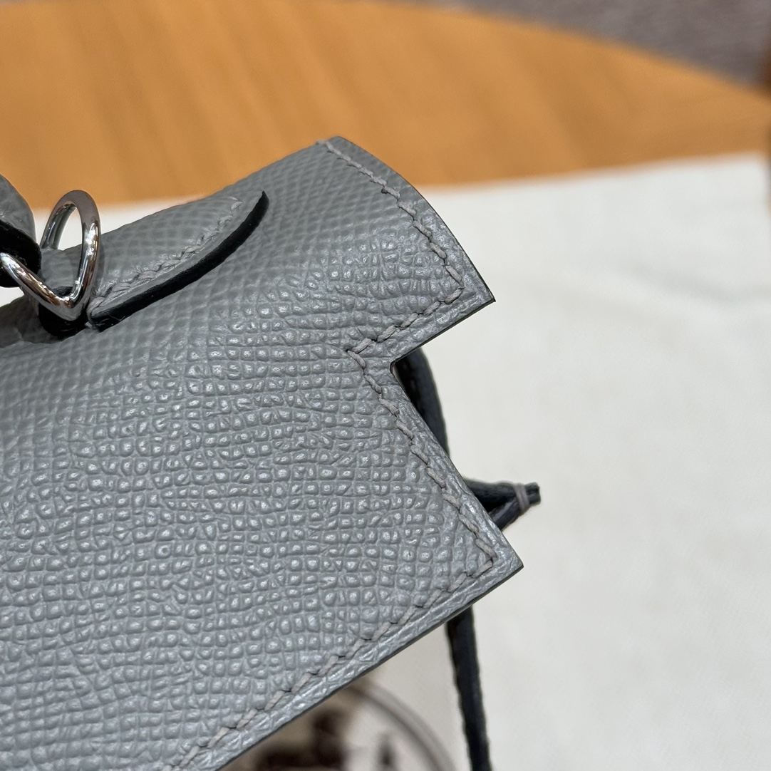 Hermès  Mini Kelly2 Size19 Gris Mayer Epsom