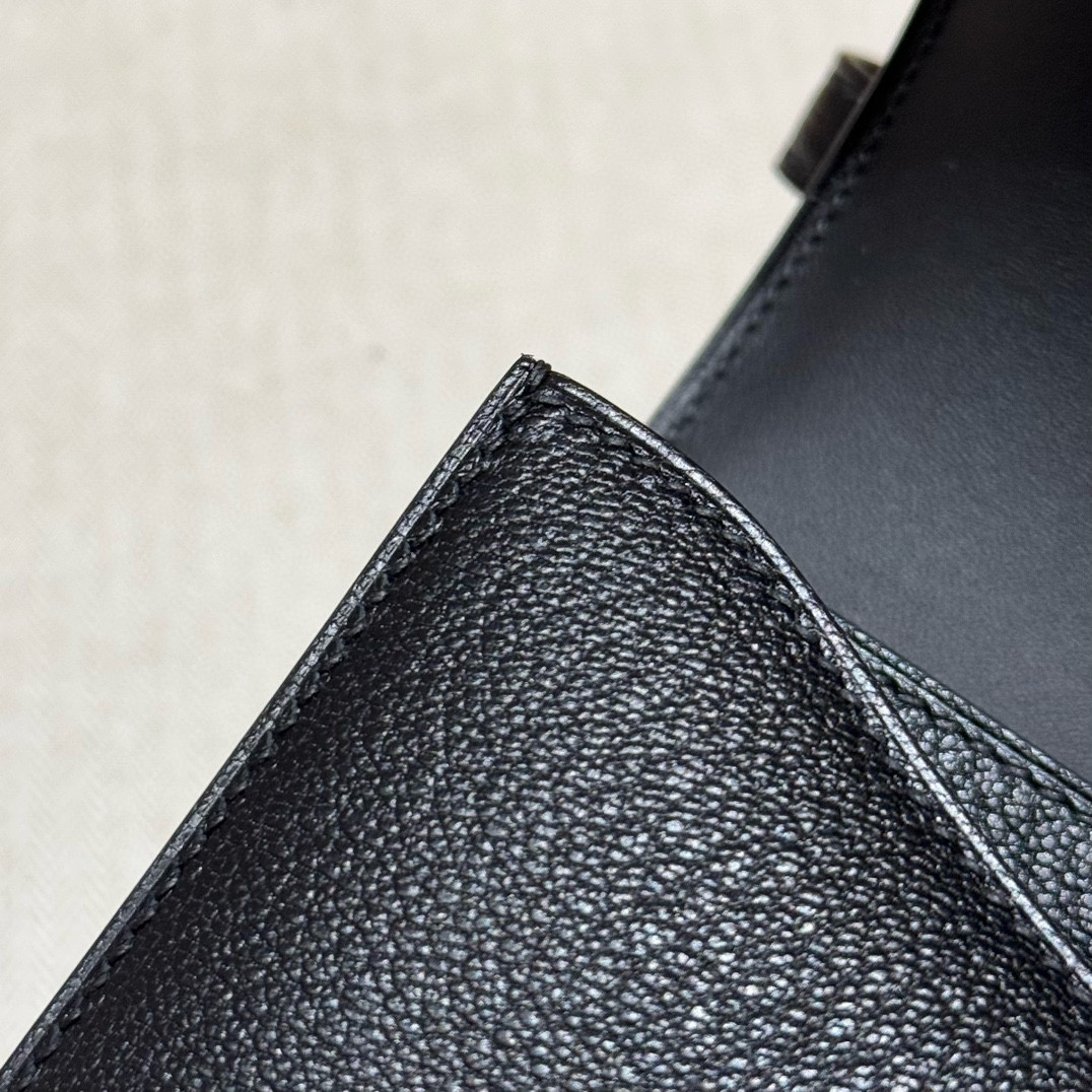 Hermès Constance 19 Noir  chèvre