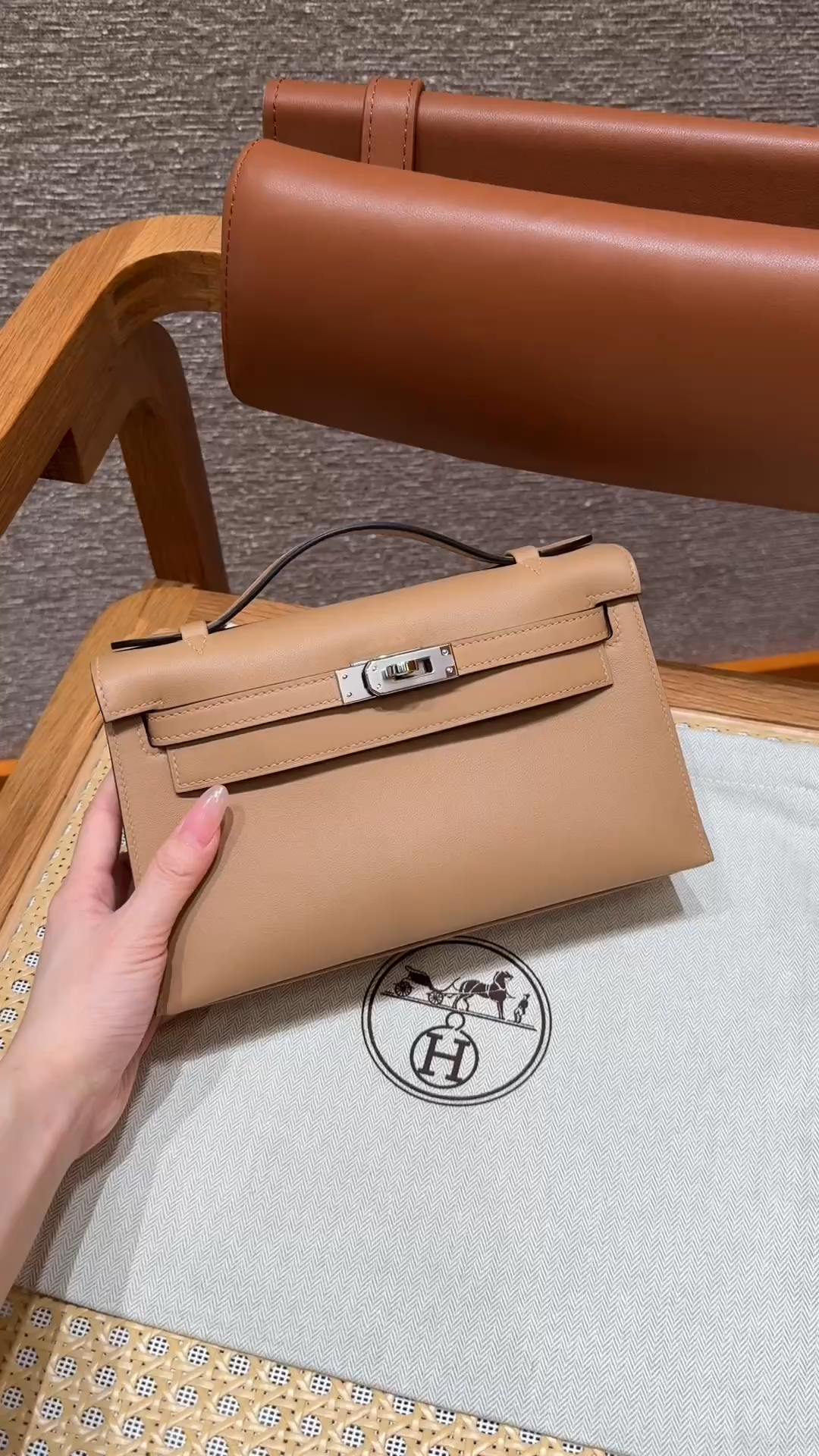 Hermès  Kelly Pochette 1 Chai Swift