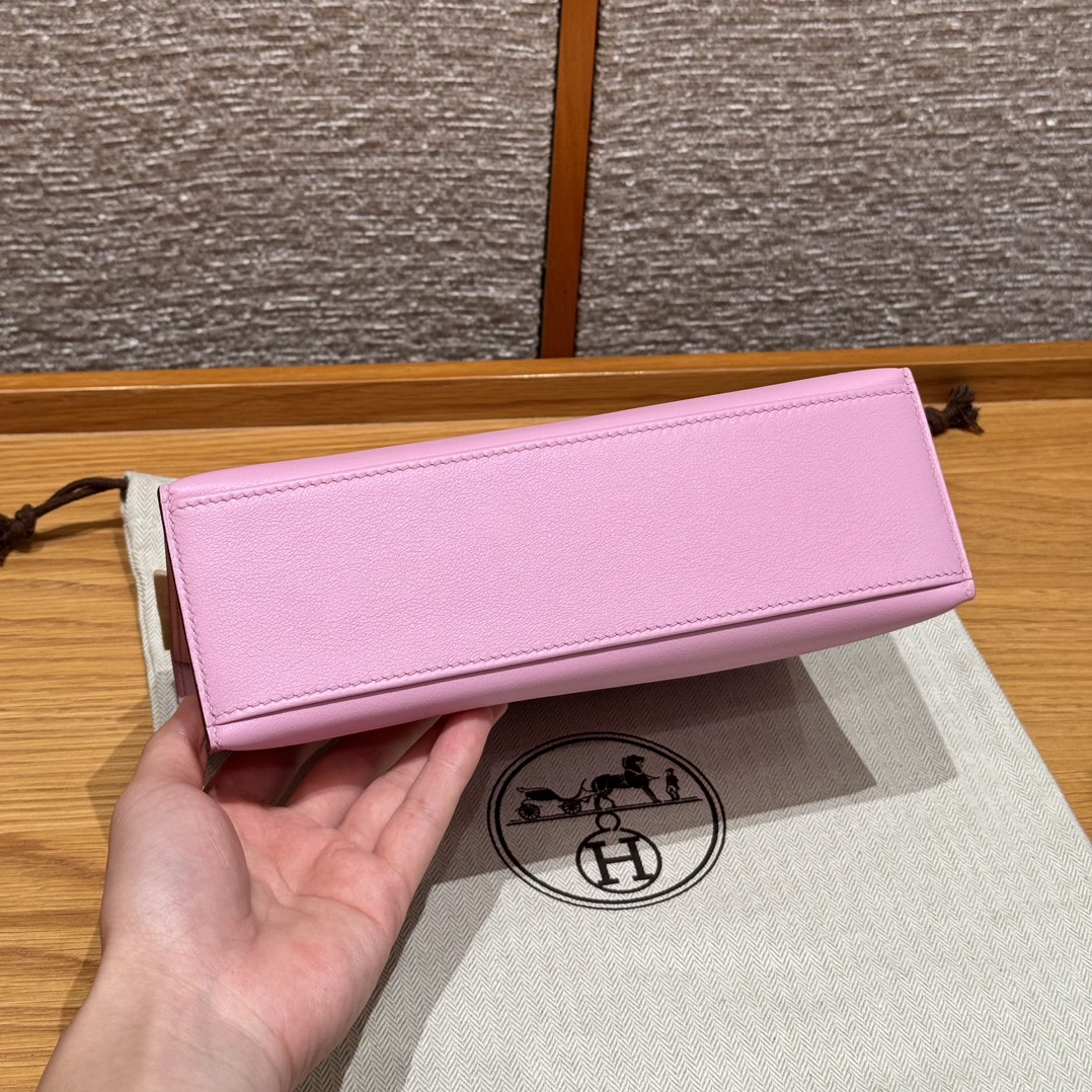 Hermès  Kelly Pochette 1 mauve Swift
