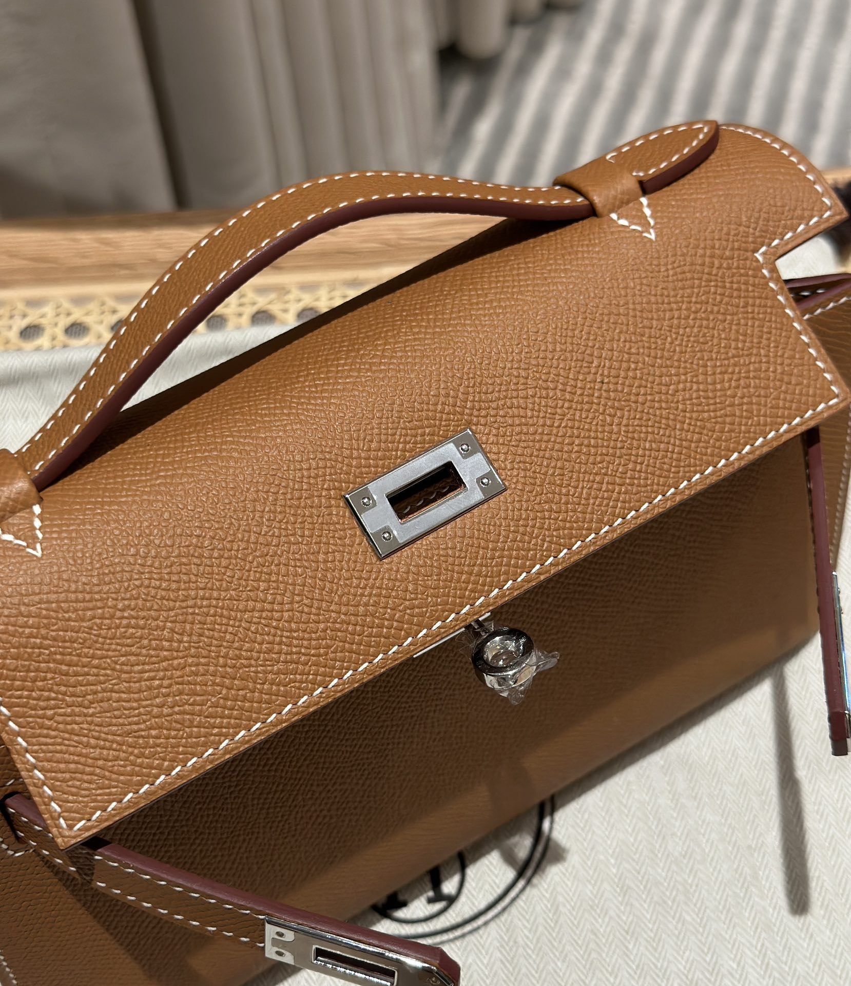 Hermès  Kelly Pochette 1 Gold Epsom