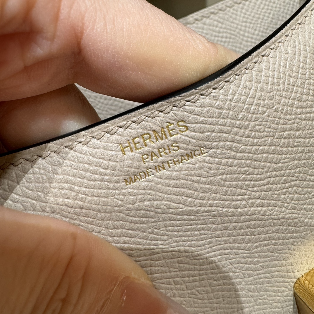 Hermès Constance 19 Gris tourtelle Epsom