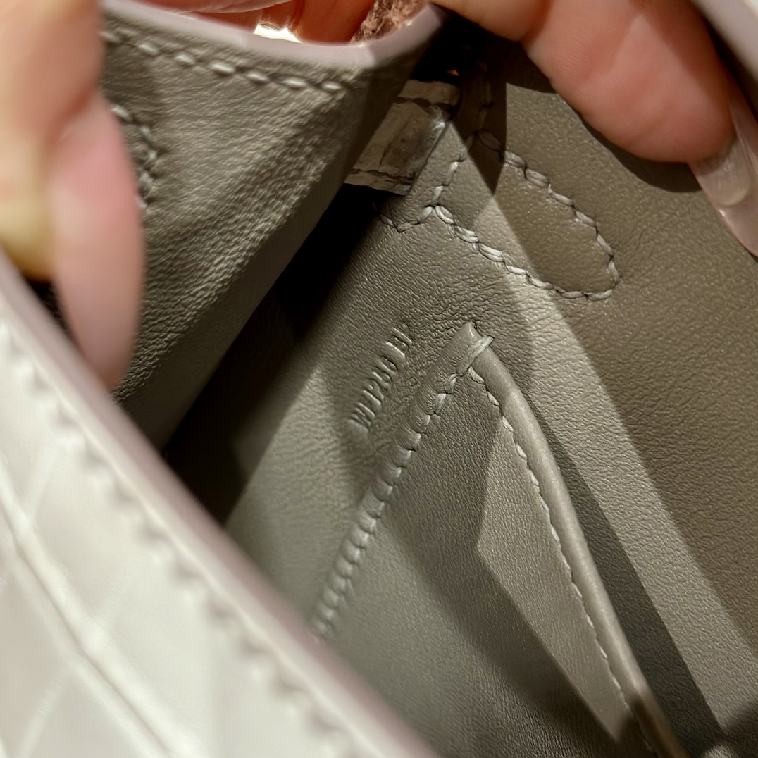 Hermès  Mini Kelly2 Size19   Himalaya Niloticus imported