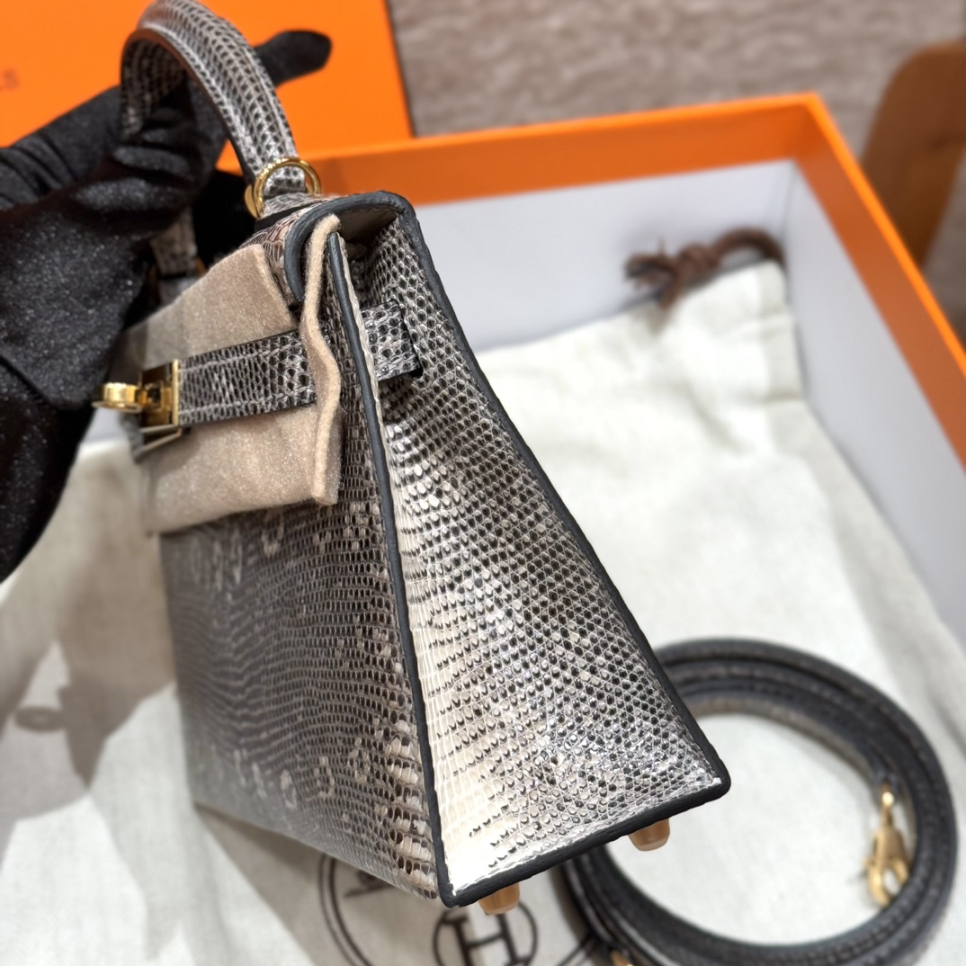 Hermès  Mini Kelly2 Size19 Ombre Lizard imported