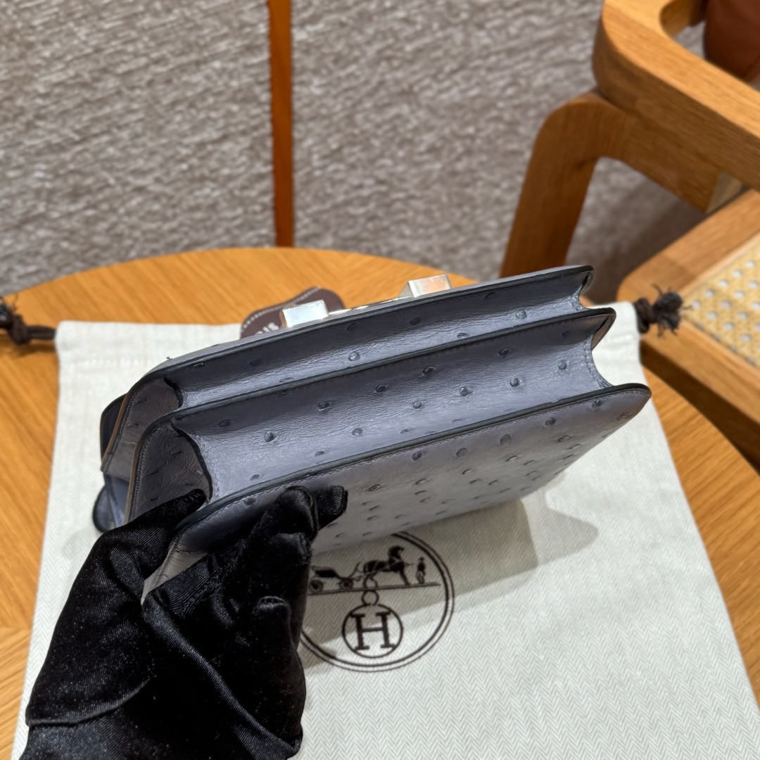 Hermès Constance 19 Girs Agate KK ostrich imported