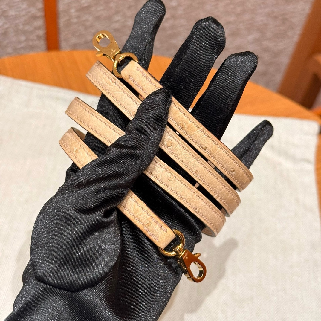 Hermès  Mini Kelly2 Size19 Chai  KK ostrich imported