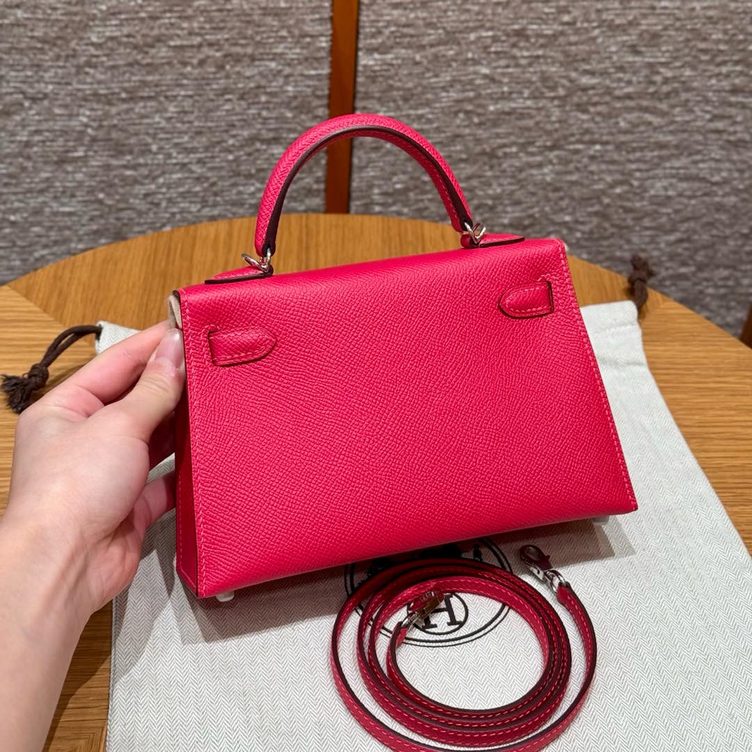 Hermès  Mini Kelly2 Size19 Rose extreme epsom