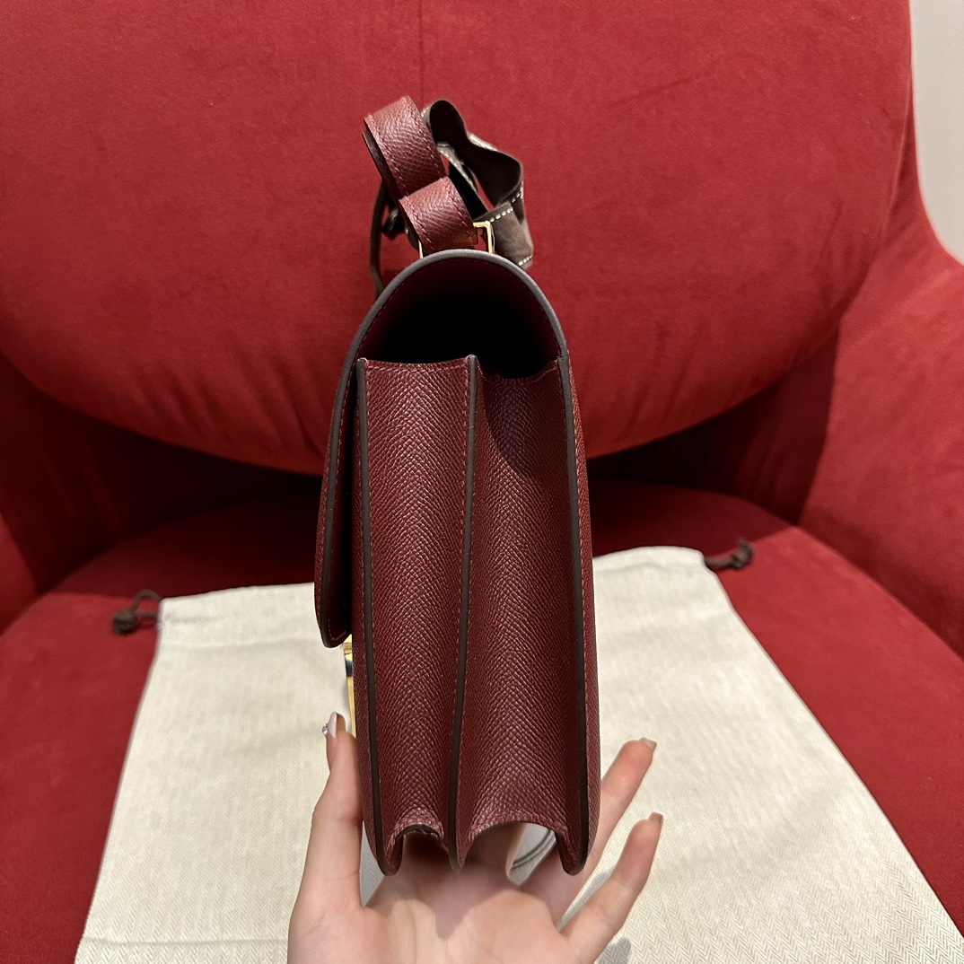 Hermès Constance 24 H Red Epsom