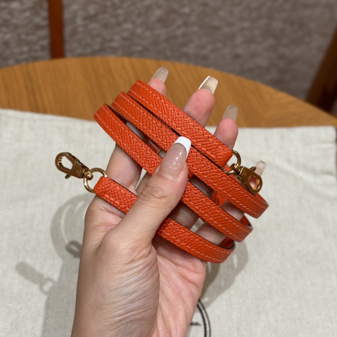 Hermès  Mini Kelly2 Size19 Feu  Epsom
