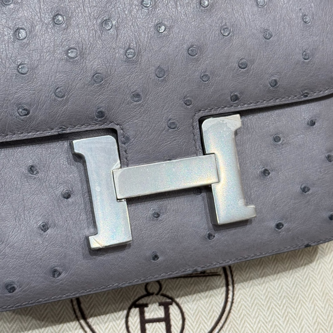 Hermès Constance 19 Girs Agate KK ostrich imported