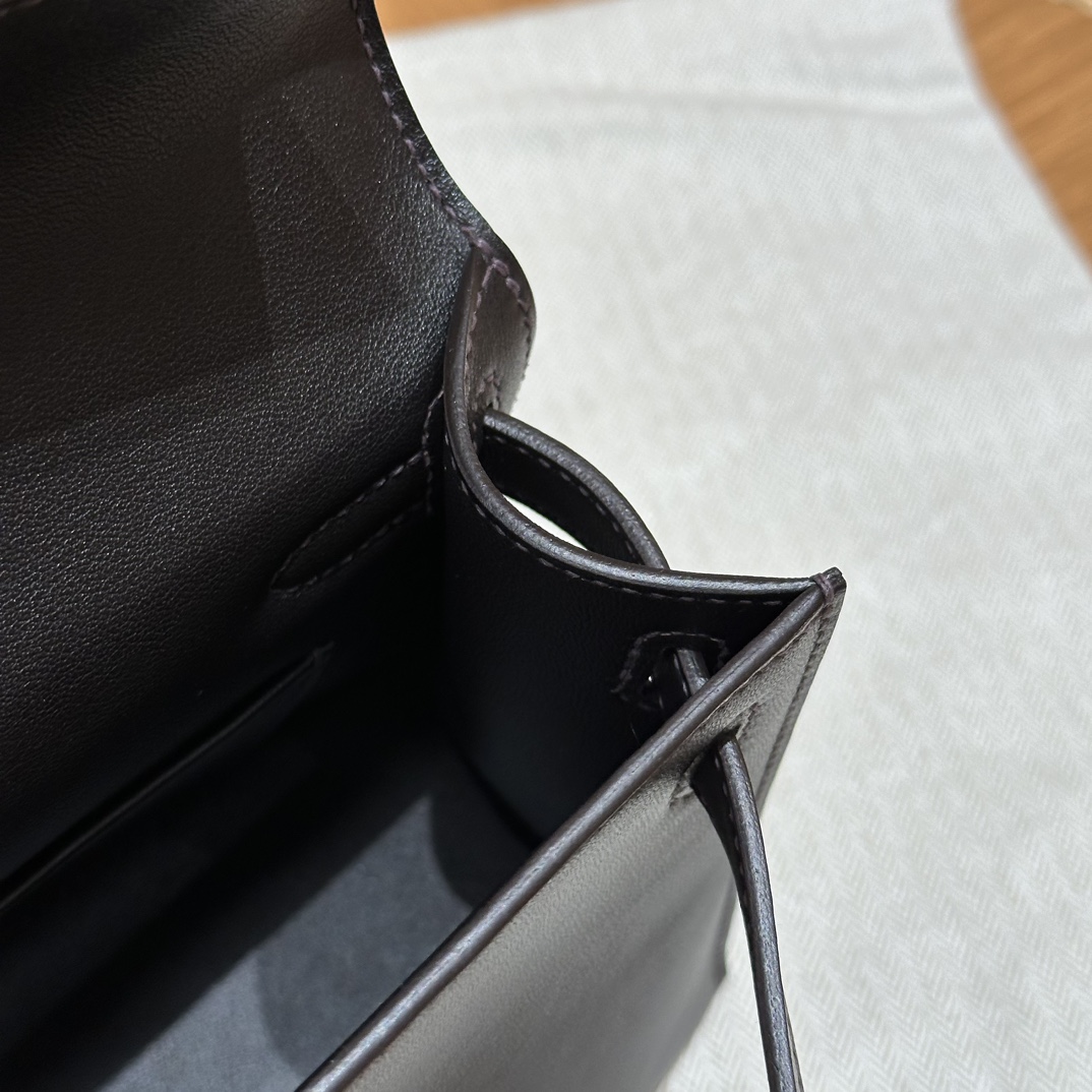 Hermès  Kelly Pochette 1 Ebene Swift