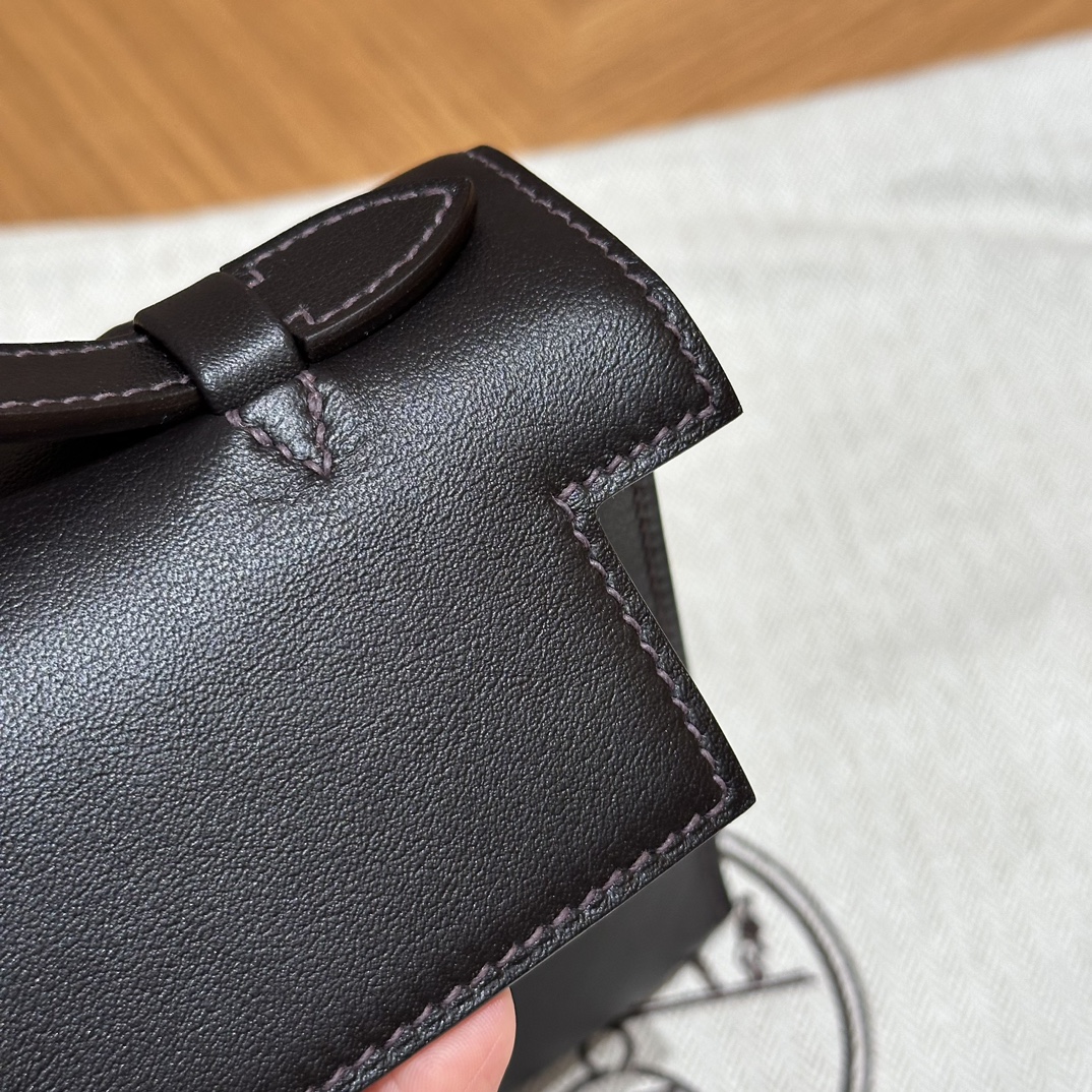 Hermès  Kelly Pochette 1 Ebene Swift