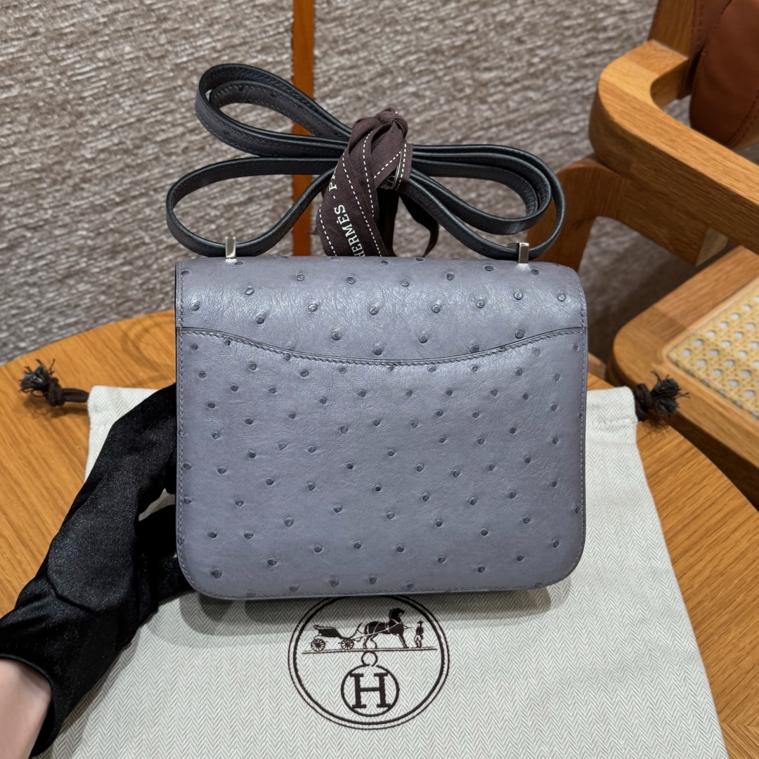 Hermès Constance 19 Girs Agate KK ostrich imported