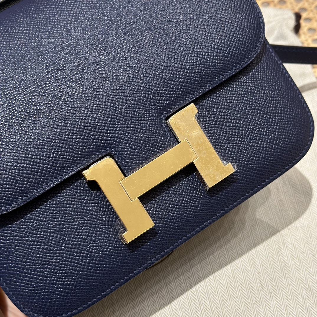 Hermès Constance 19 Blue saphir epsom