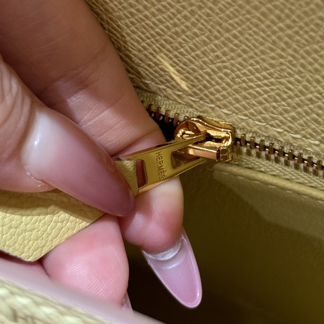 Hermès  Kelly 25 Jaune Poussin eposm