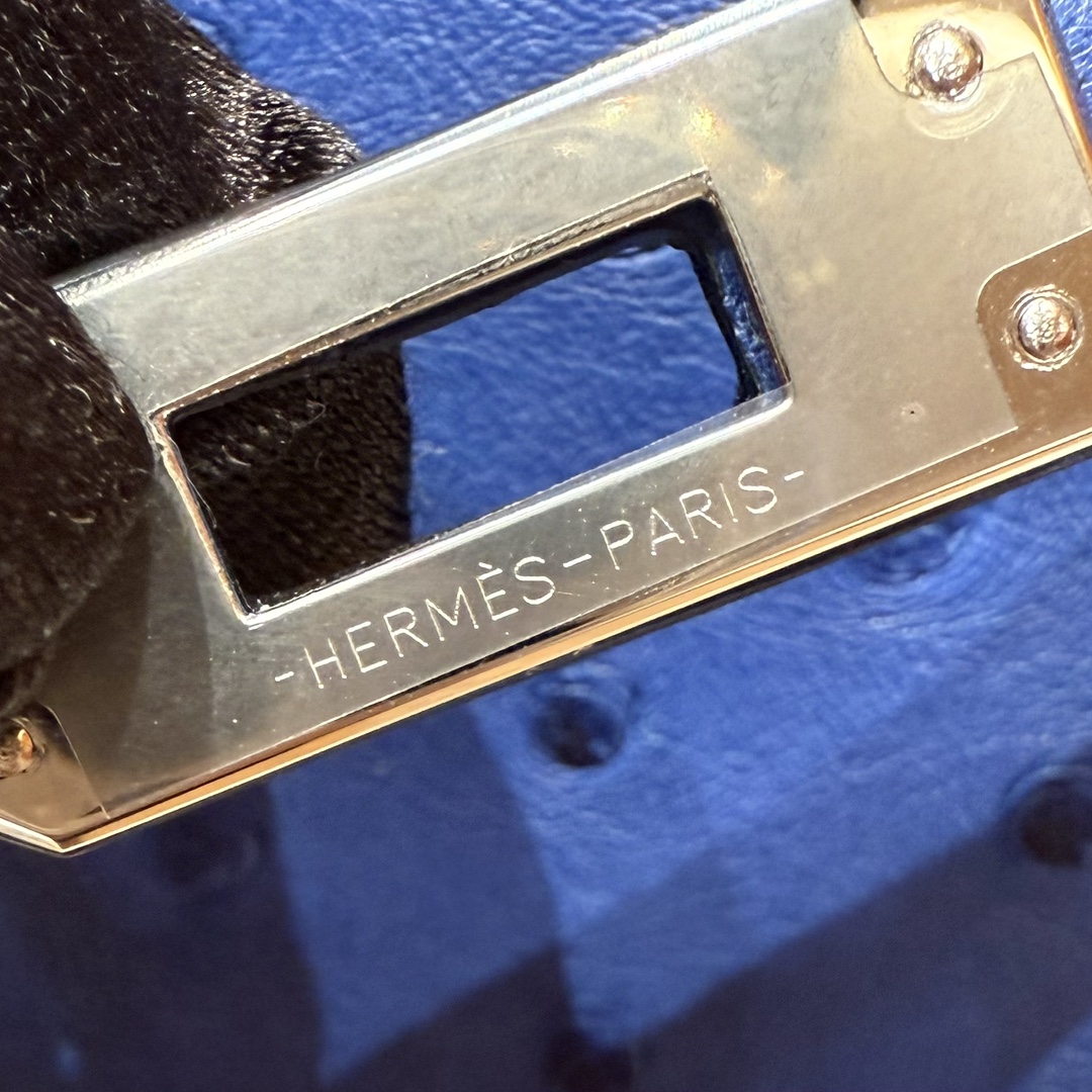 Hermès  Mini Kelly2 Size19 Blue roy  KK ostrich imported